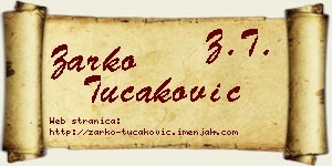 Žarko Tucaković vizit kartica
